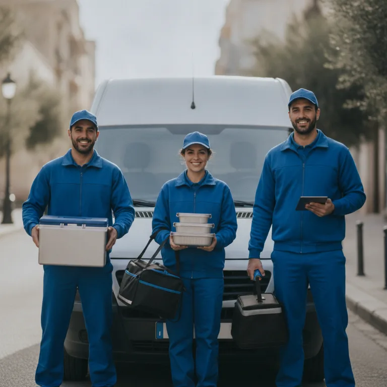 Entrega de Comidas equipo en Girona
